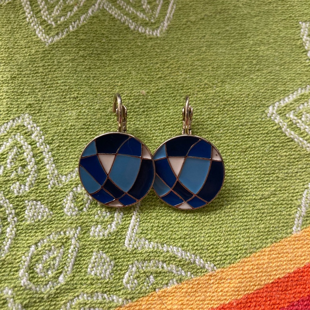 Beautiful looking mosaic type earring s